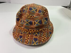 Vintage Style Patterned Bucket Hat Cotton Festival Streetwear